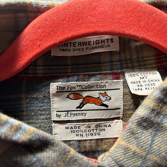 jcpenney Blue and Red Casual Button Down Shirt - Picture 2 of 9